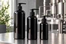 Load image into Gallery viewer, Unlabelled pump bottles for private label shampoo