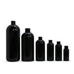 Load image into Gallery viewer, Black PET pump bottles in 250 mL, 500 mL and 1 L sizes
