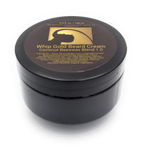 Load image into Gallery viewer, Whip Gold Beard Cream - Coconut Beeswax Blend -  Light Hold - 100 ml
